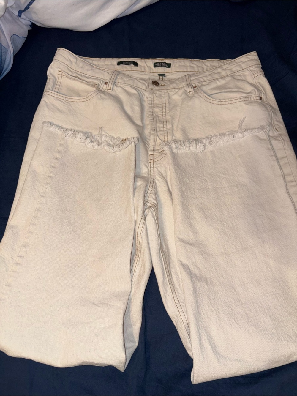 2 Pairs of Women’s Cream Colored Jeans